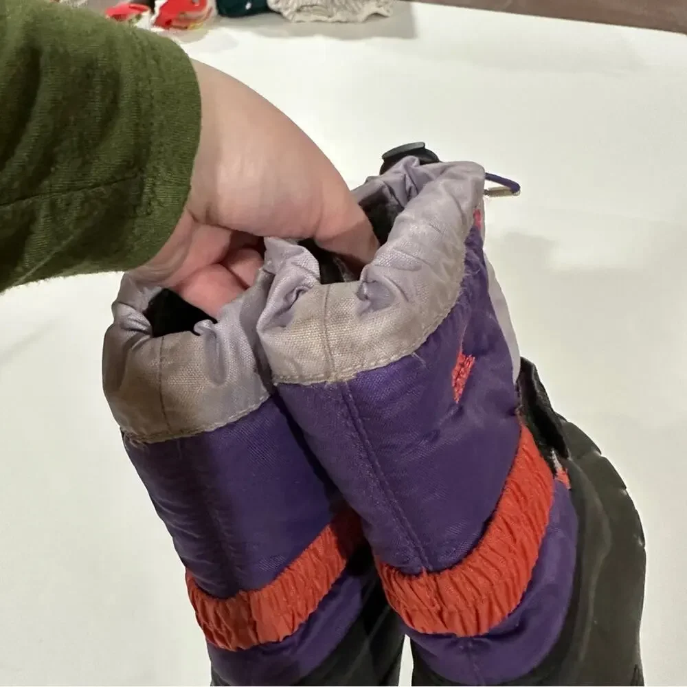 Sorel Flurry Purple & Coral Winter Snow Boots Size 12‎